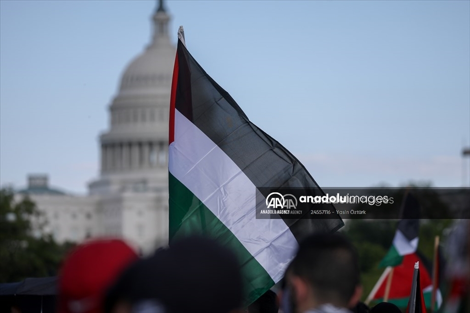 Les États-Unis: Une manifestation massive à Washington DC pour commémorer la Nakba palestinienne