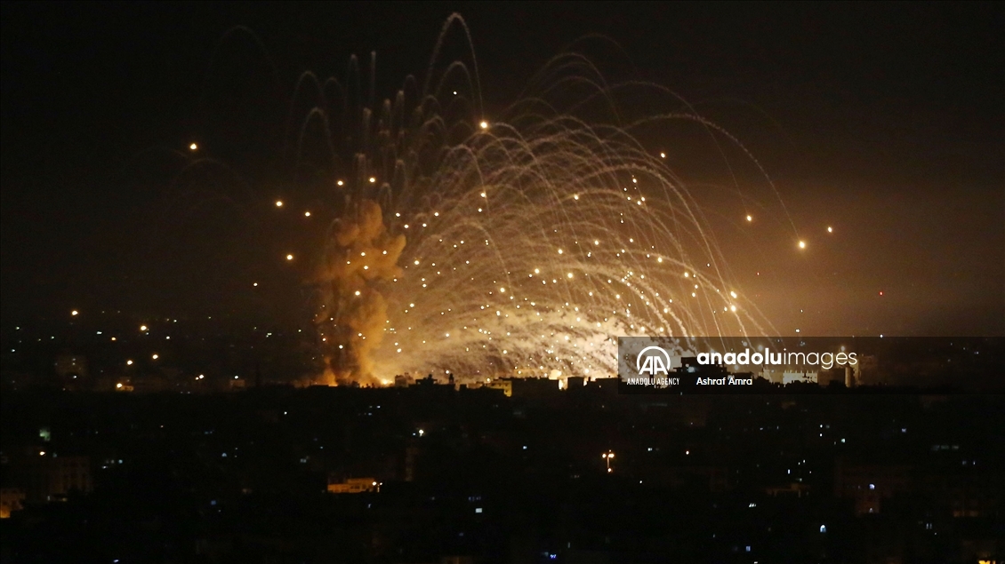 Israeli warplanes conducted airstrikes in Gaza Strip