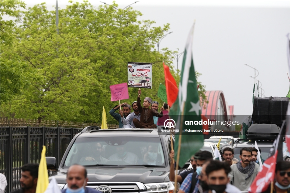 Pakistan’da İsrail saldırganlığına karşı protesto