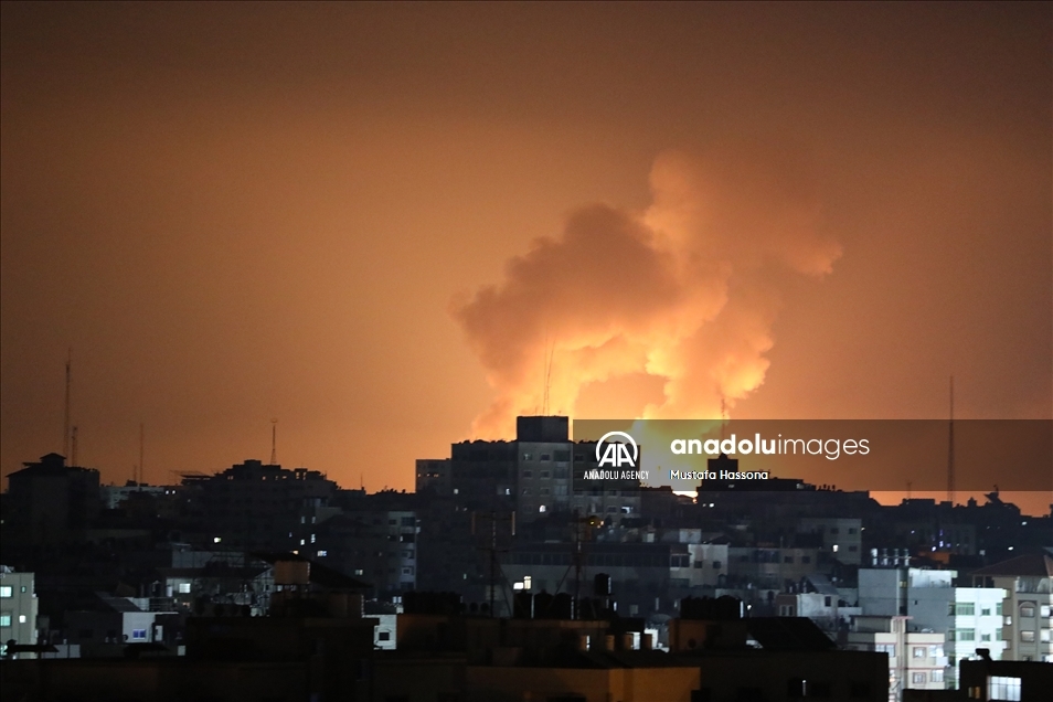 Israeli warplanes conducted airstrikes in Gaza Strip