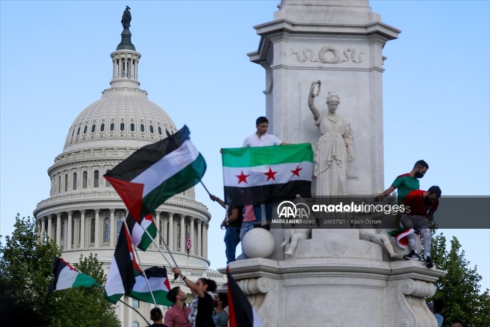 Les États-Unis: Une manifestation massive à Washington DC pour commémorer la Nakba palestinienne