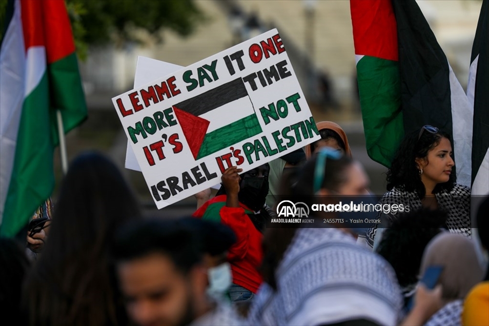 Les États-Unis: Une manifestation massive à Washington DC pour commémorer la Nakba palestinienne