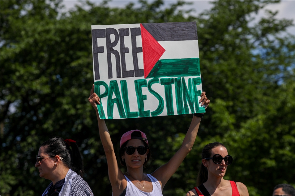 В Вашингтоне прошла акция в поддержку Палестине