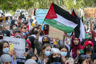 تونس.. المئات يتظاهرون تنديدا بعدوان إسرائيل على الشعب الفلسطيني