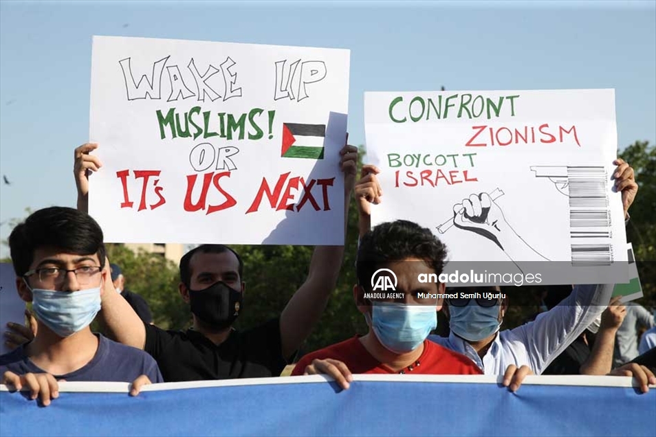 مظاهرات تعم مدن باكستان للتنديد بالعدوان الإسرائيلي على فلسطين