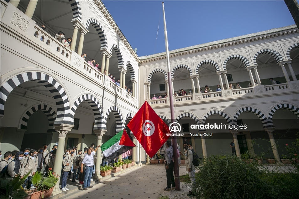 رفضا للعدوان.. تلاميذ تونس يتضامنون مع فلسطين