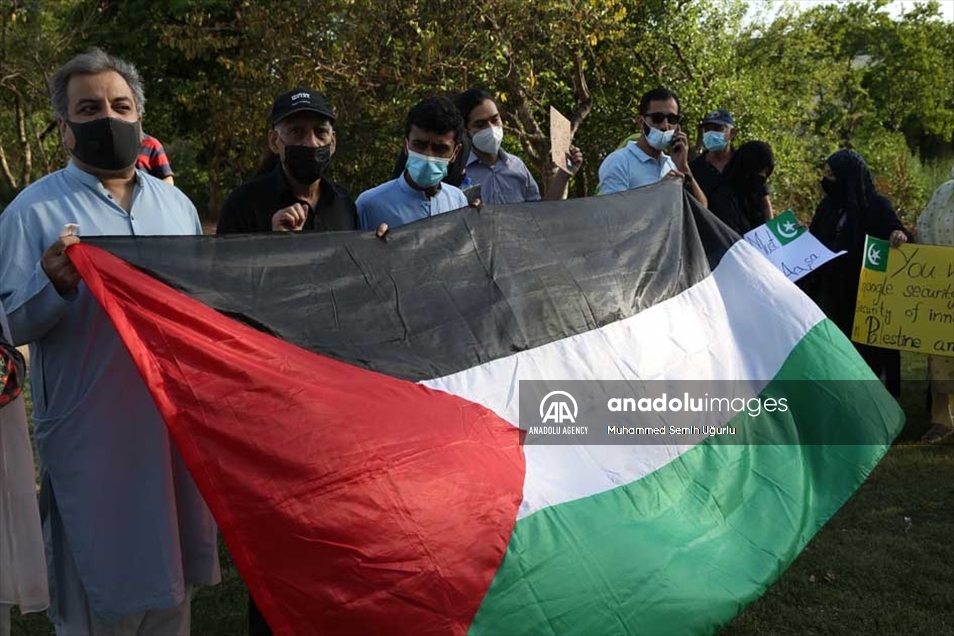 مظاهرات تعم مدن باكستان للتنديد بالعدوان الإسرائيلي على فلسطين