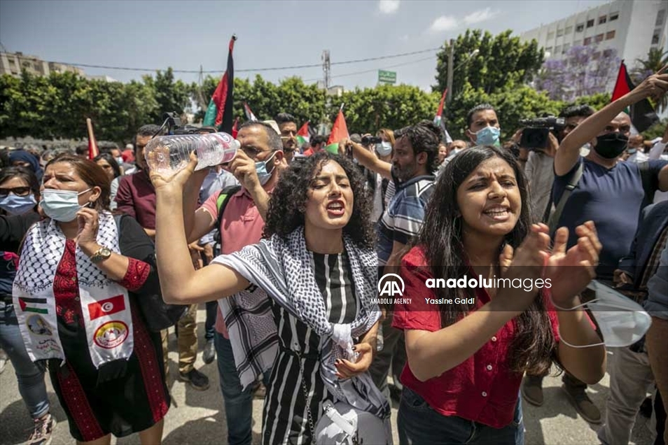 تونس..مظاهرات رفضا للتطبيع ودعما لفلسطين