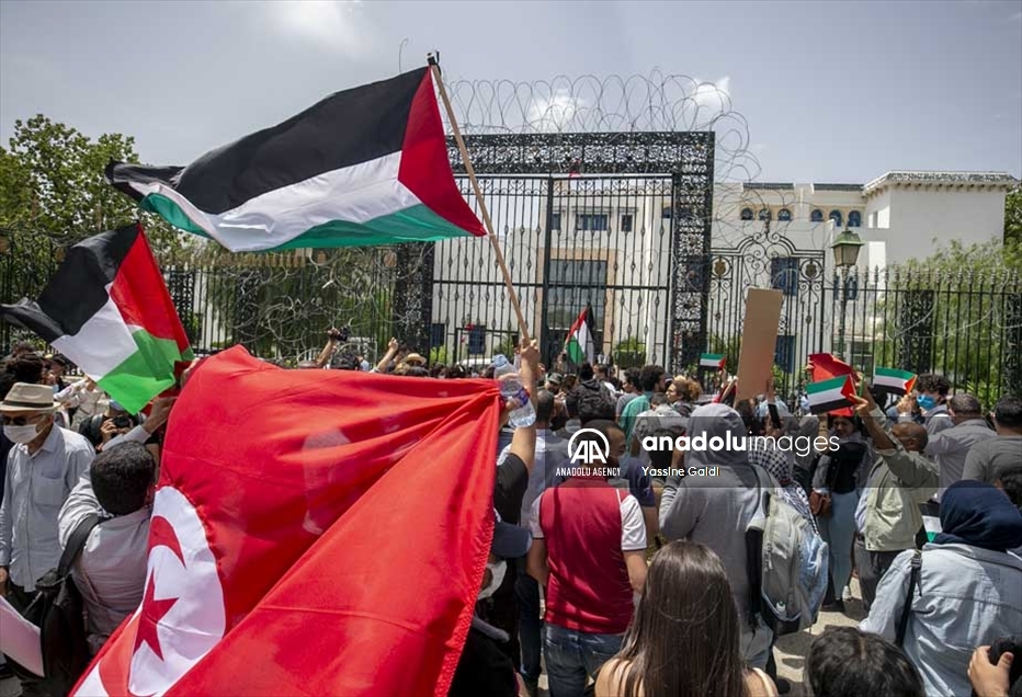 تونس..مظاهرات رفضا للتطبيع ودعما لفلسطين