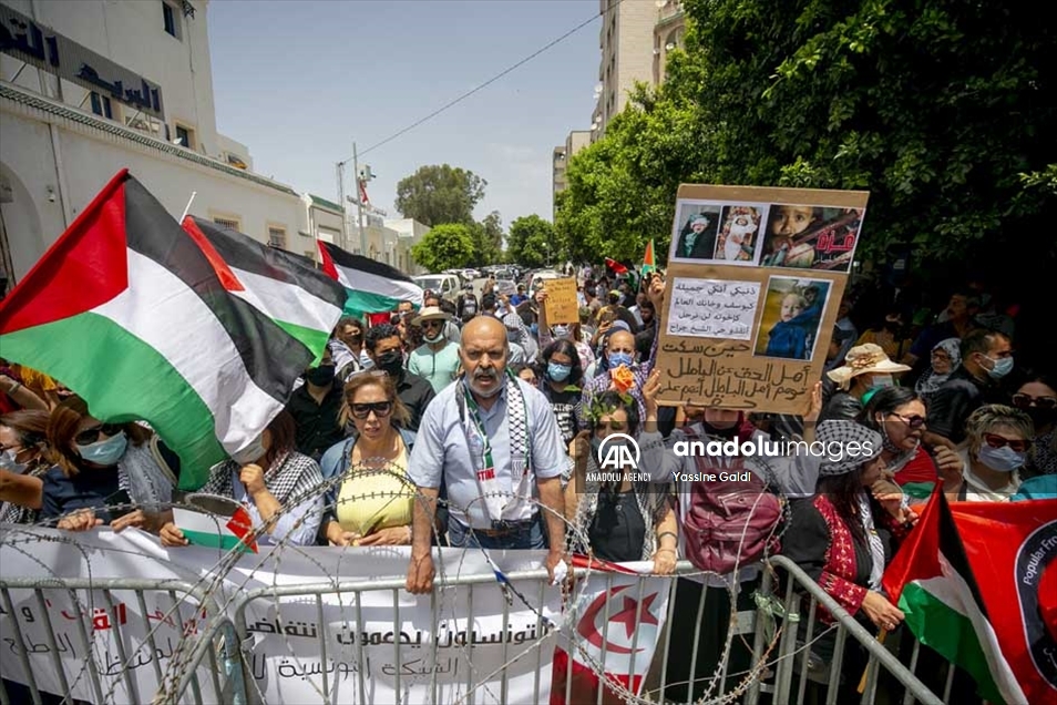 تونس..مظاهرات رفضا للتطبيع ودعما لفلسطين