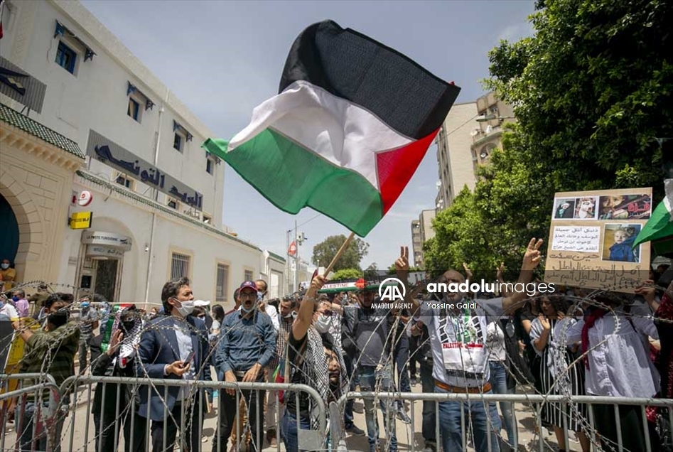 تونس..مظاهرات رفضا للتطبيع ودعما لفلسطين
