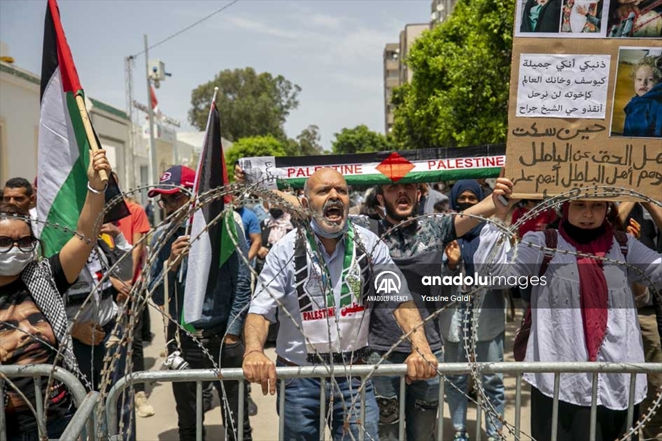 تونس..مظاهرات رفضا للتطبيع ودعما لفلسطين