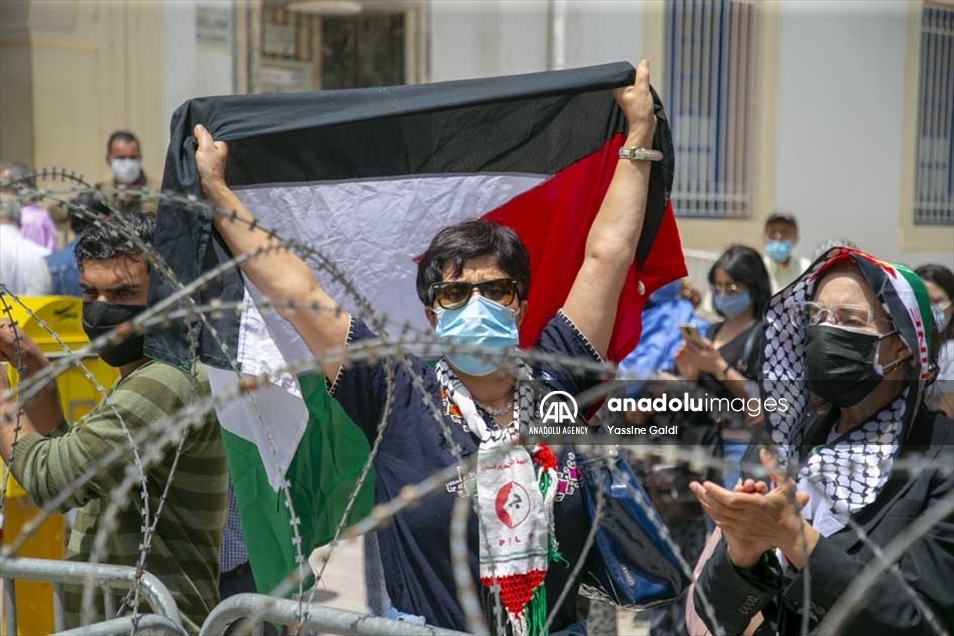 تونس..مظاهرات رفضا للتطبيع ودعما لفلسطين