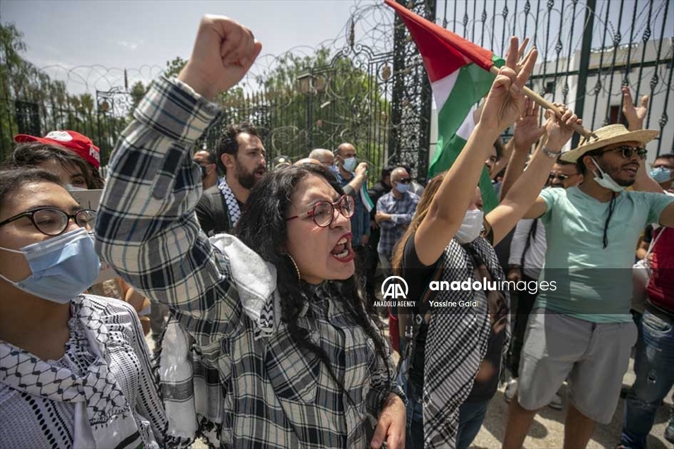 تونس..مظاهرات رفضا للتطبيع ودعما لفلسطين