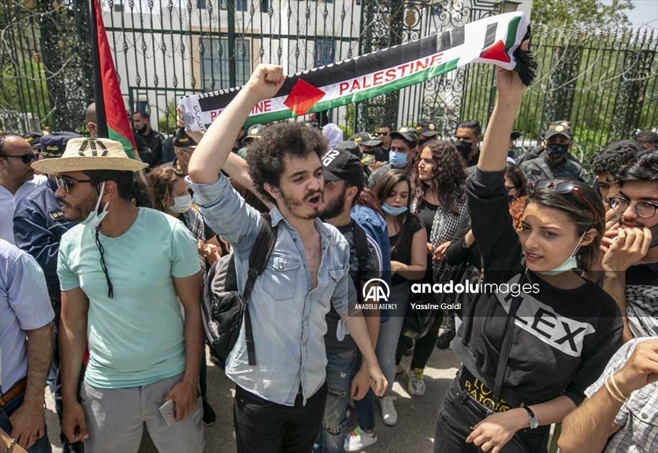 تونس..مظاهرات رفضا للتطبيع ودعما لفلسطين