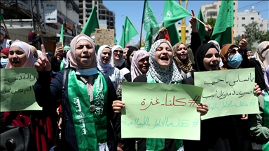 تظاهرات شهروندان الخلیل در حمایت از مردم غزه