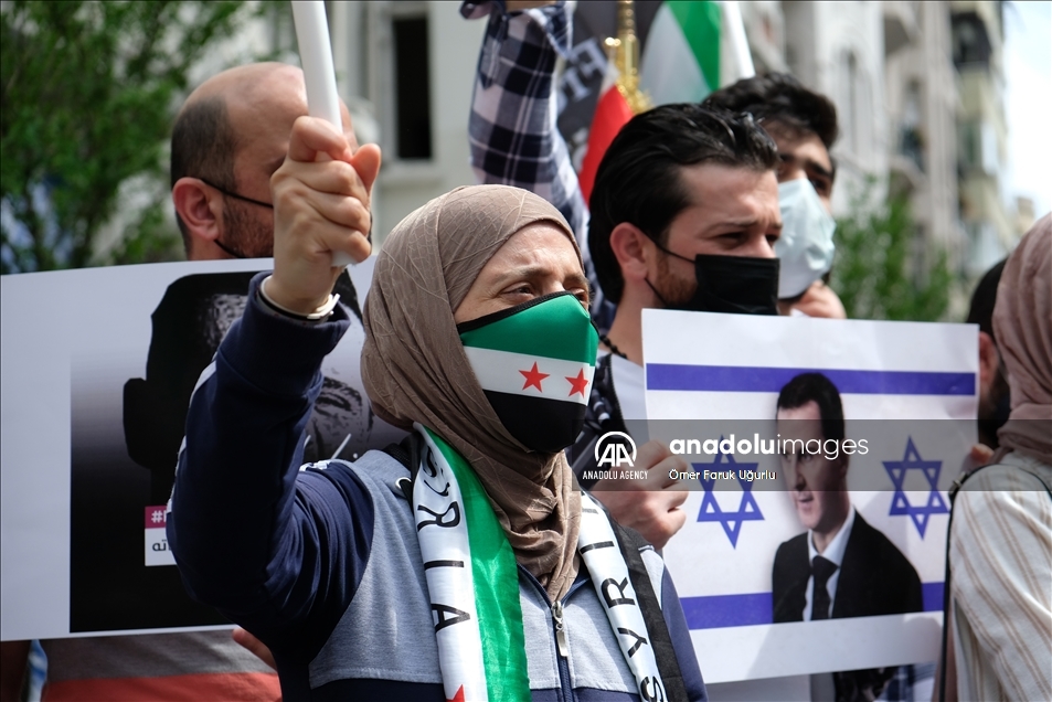 إسطنبول.. سوريون ينددون بـ"مهزلة" الانتخابات الرئاسية لنظام الأسد