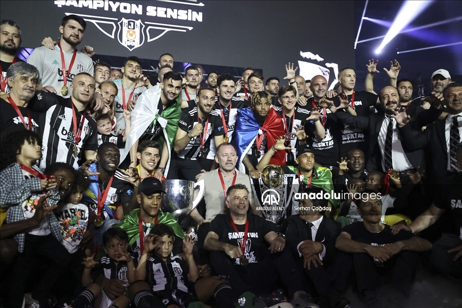 Besiktas celebrate the championship