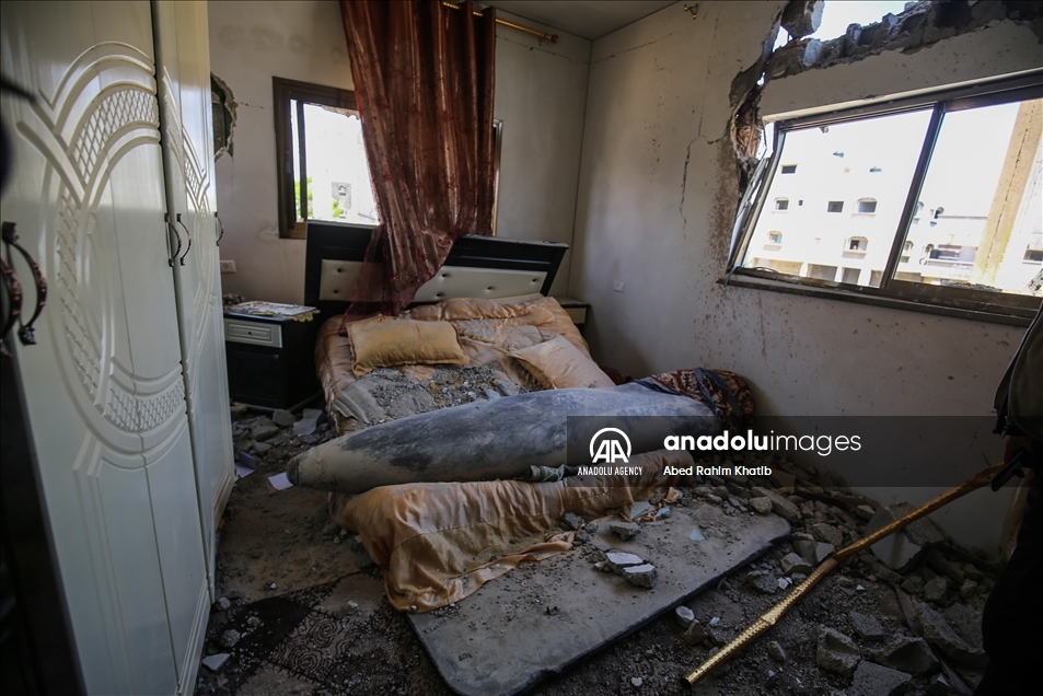 Missile launched by Israel did not explode after hitting a house in Gaza