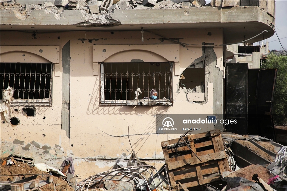 Warga Palestina kembali ke rumah setelah gencatan senjata Israel - Hamas