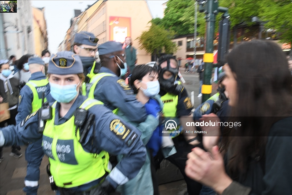 السويد.. توقيف 15 شخصًا في مظاهرة داعمة لفلسطين