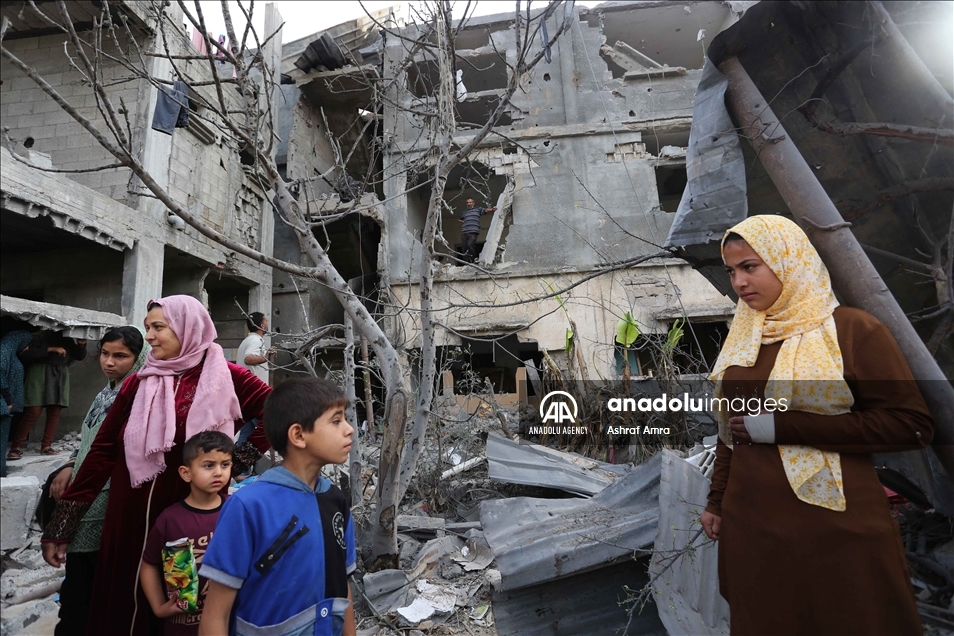 Warga Palestina kembali ke rumah setelah gencatan senjata Israel - Hamas
