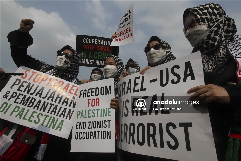 Demonstrasi dukung perjuangan rakyat Palestina di Jakarta