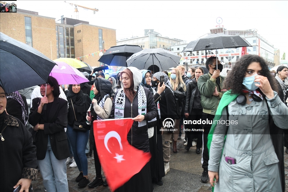 السويد.. توقيف 15 شخصًا في مظاهرة داعمة لفلسطين