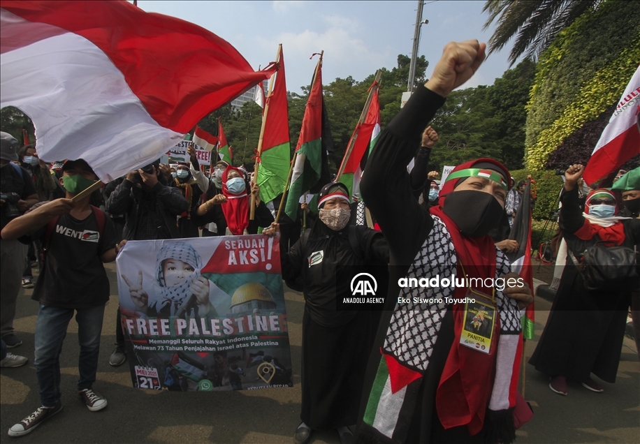 Demonstrasi dukung perjuangan rakyat Palestina di Jakarta