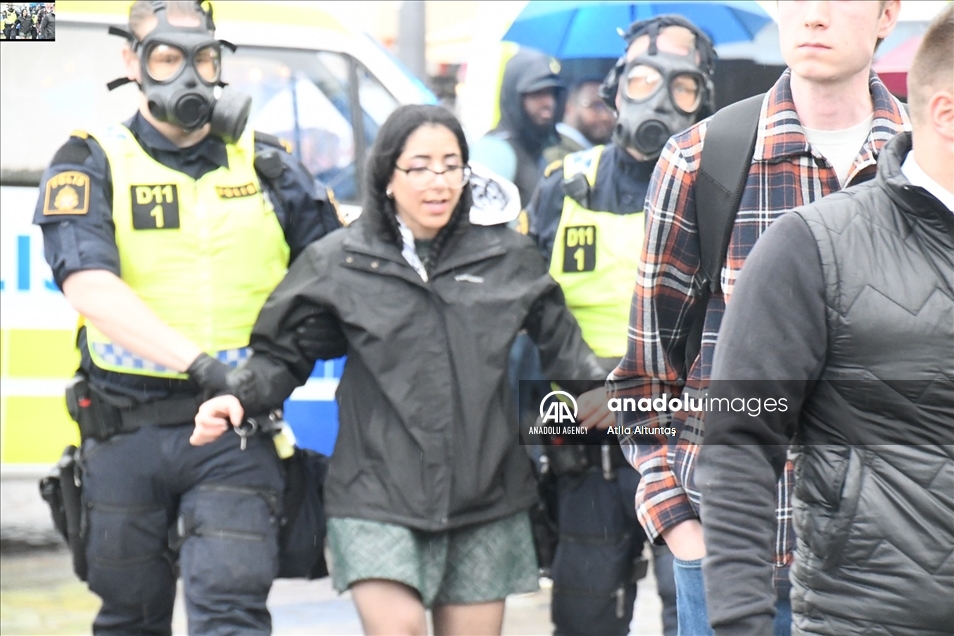 السويد.. توقيف 15 شخصًا في مظاهرة داعمة لفلسطين