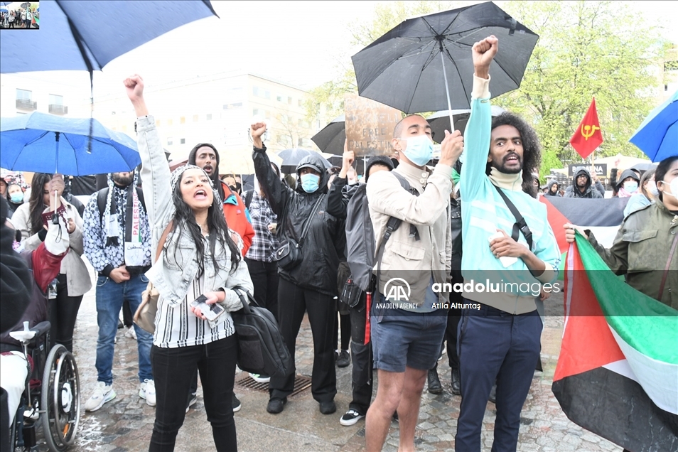 السويد.. توقيف 15 شخصًا في مظاهرة داعمة لفلسطين