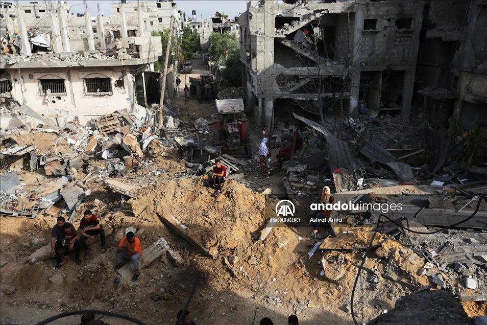 Warga Palestina kembali ke rumah setelah gencatan senjata Israel - Hamas