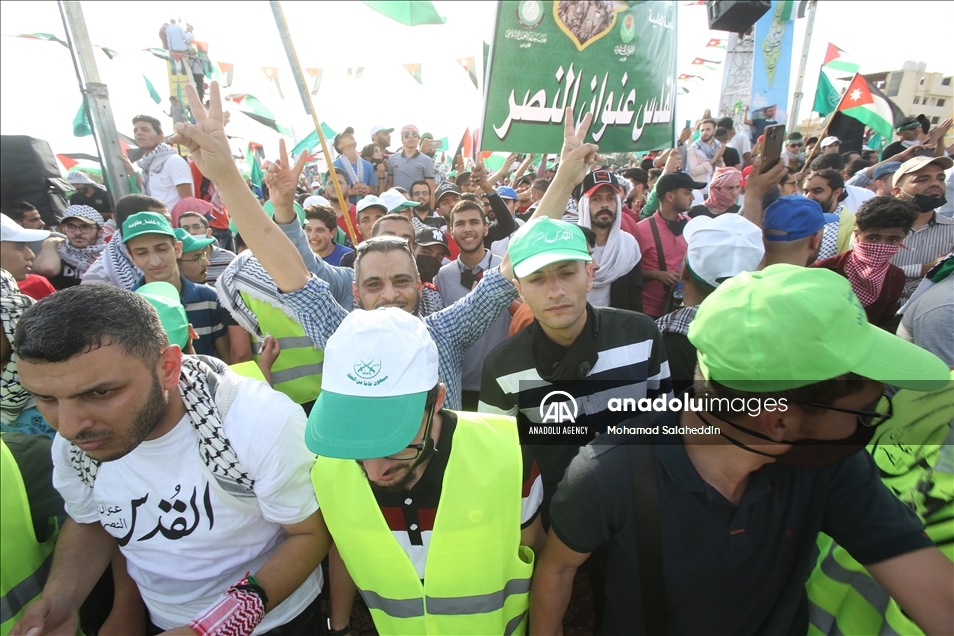آلاف الأردنيين ينظمون وقفات مؤيدة لفلسطين وداعمة للمقاومة