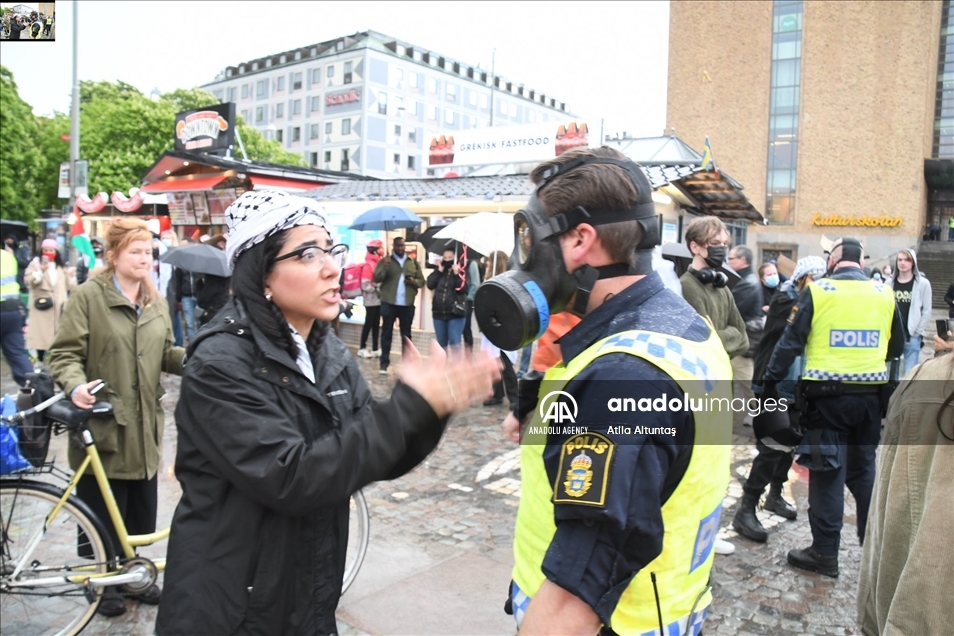 السويد.. توقيف 15 شخصًا في مظاهرة داعمة لفلسطين