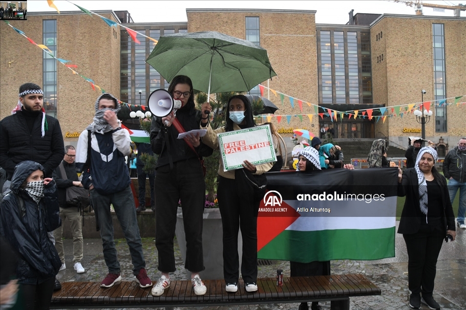 السويد.. توقيف 15 شخصًا في مظاهرة داعمة لفلسطين