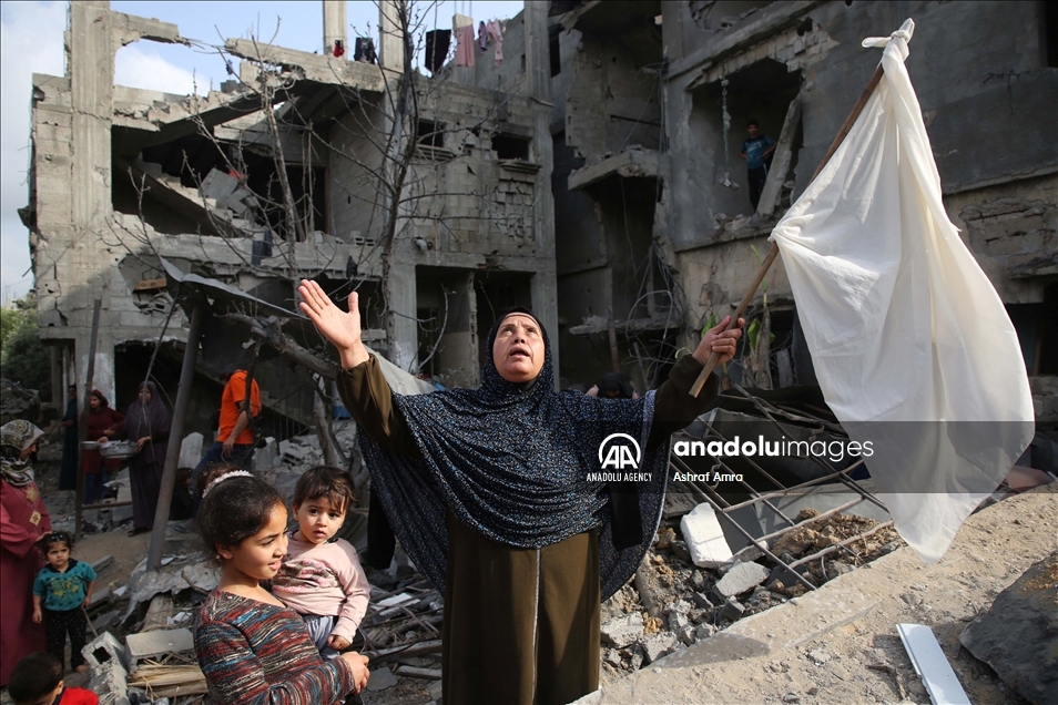 Warga Palestina kembali ke rumah setelah gencatan senjata Israel - Hamas