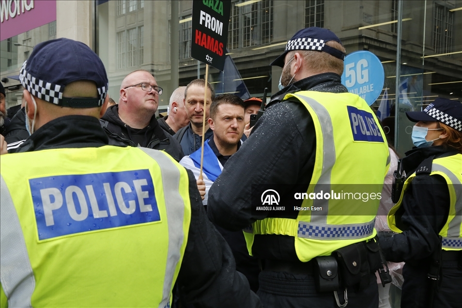 Londra polisi, İsrail destekçilerinin Filistin destekçilerine saldırmasını önledi