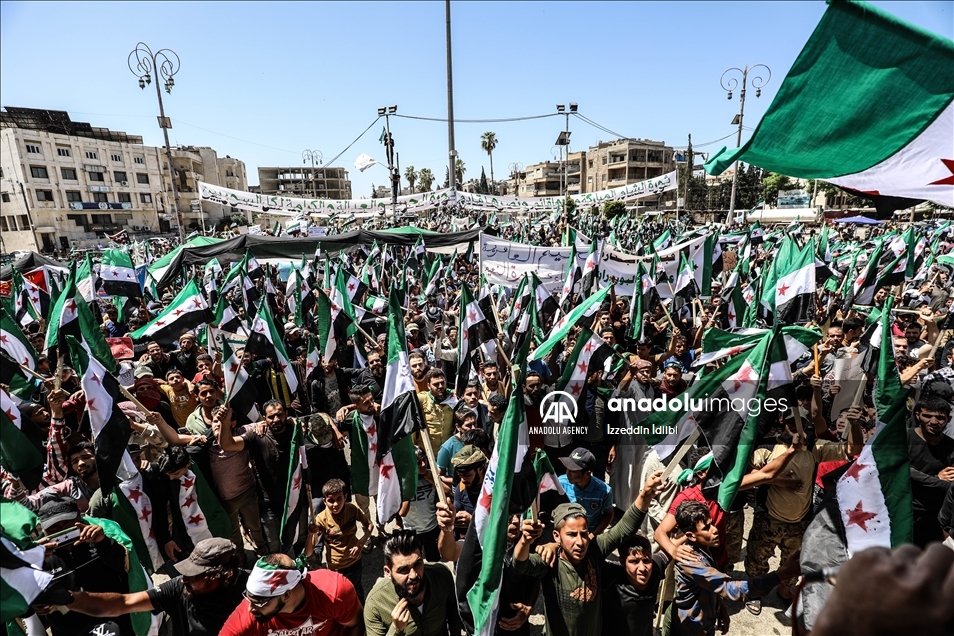 مظاهرات في سوريا رفضا لـ"مسرحية" النظام الانتخابية