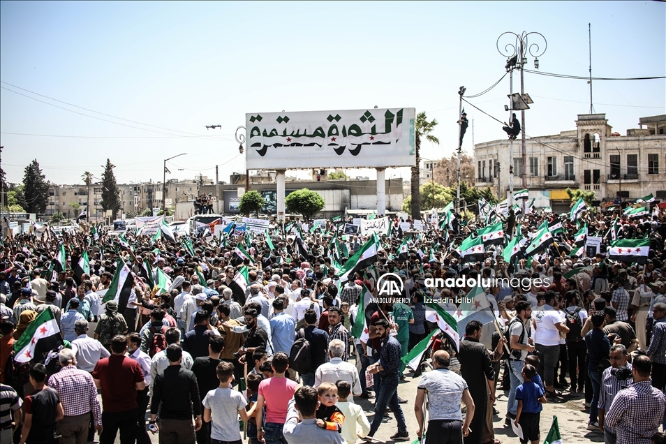 مظاهرات في سوريا رفضا لـ"مسرحية" النظام الانتخابية