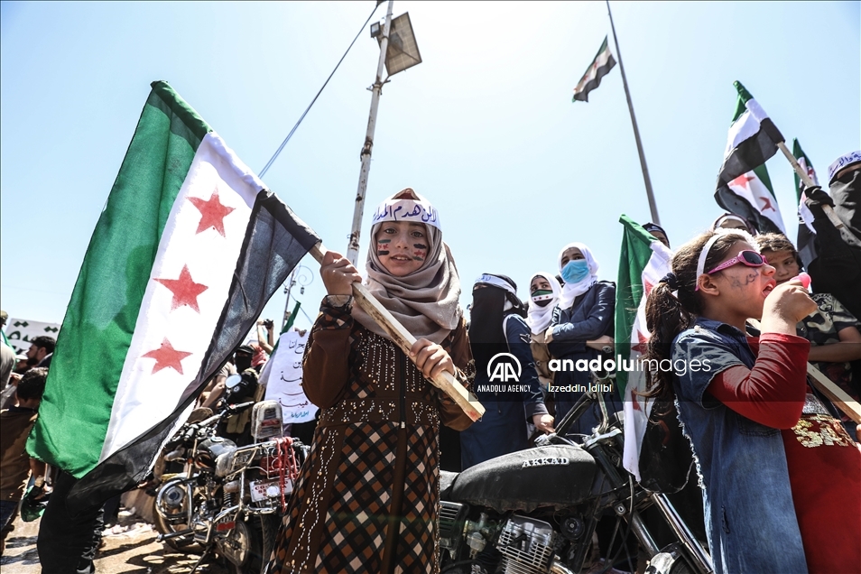 مظاهرات في سوريا رفضا لـ"مسرحية" النظام الانتخابية