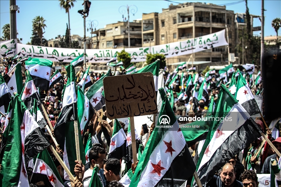 مظاهرات في سوريا رفضا لـ"مسرحية" النظام الانتخابية