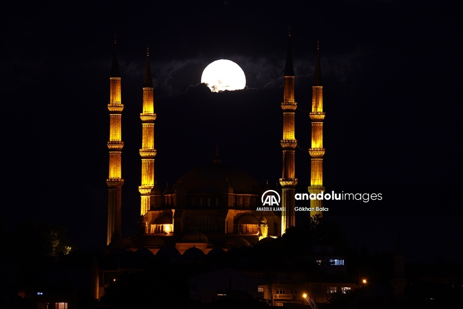 Edirne'de "Süper Ay"