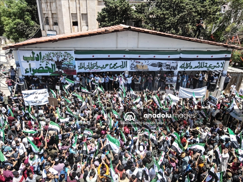 مظاهرات في سوريا رفضا لـ"مسرحية" النظام الانتخابية