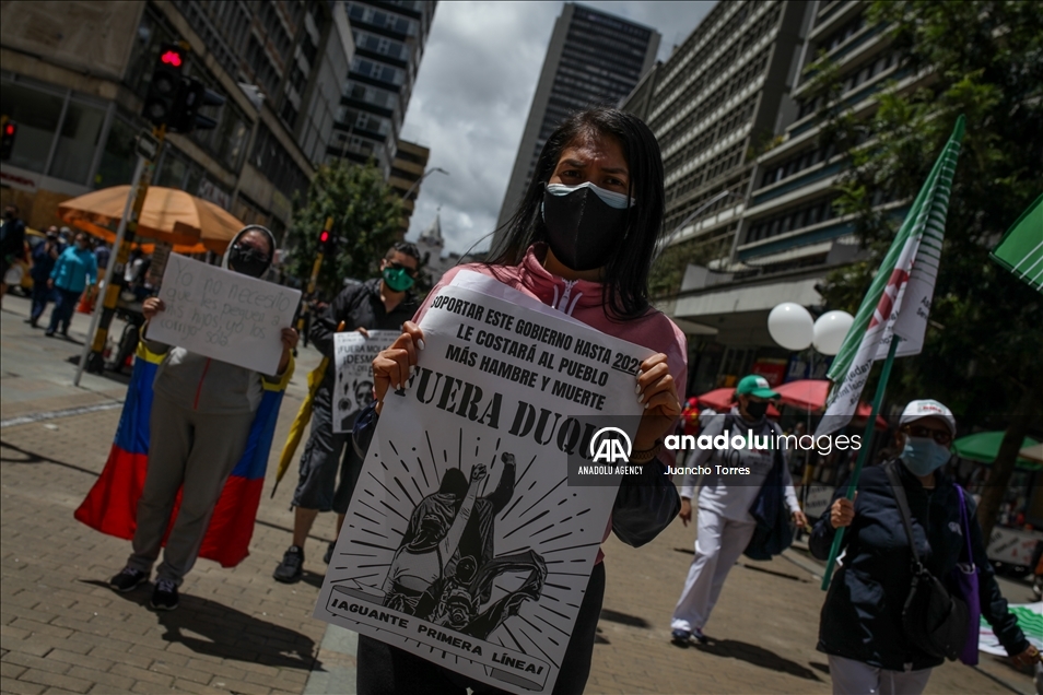 Peaceful Protest Against Duque's Government during the National Strike