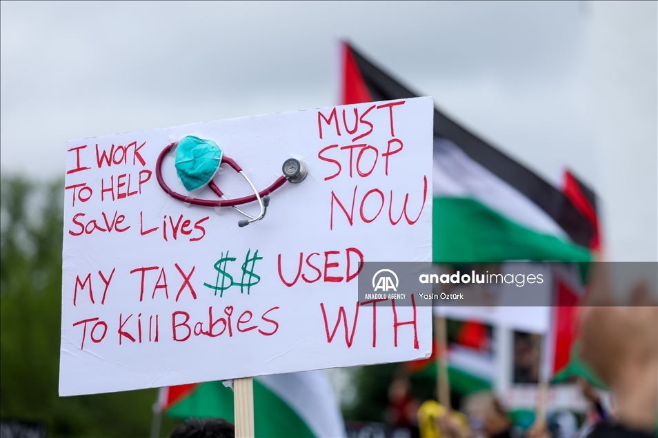 В Вашингтоне прошла многотысячная акция в поддержку Палестины