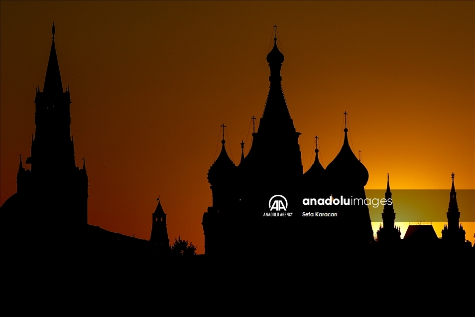 Sunset in Moscow