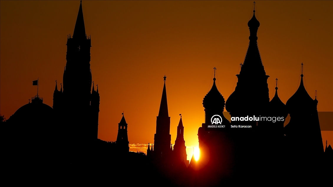 Sunset in Moscow