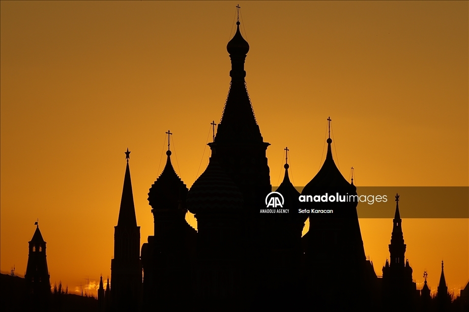 Sunset in Moscow
