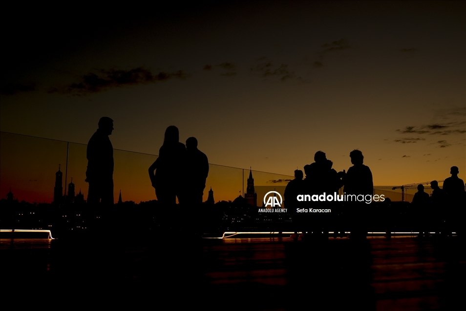 Sunset in Moscow