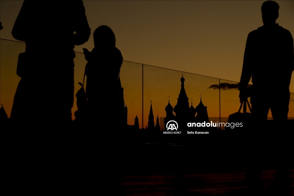 Sunset in Moscow